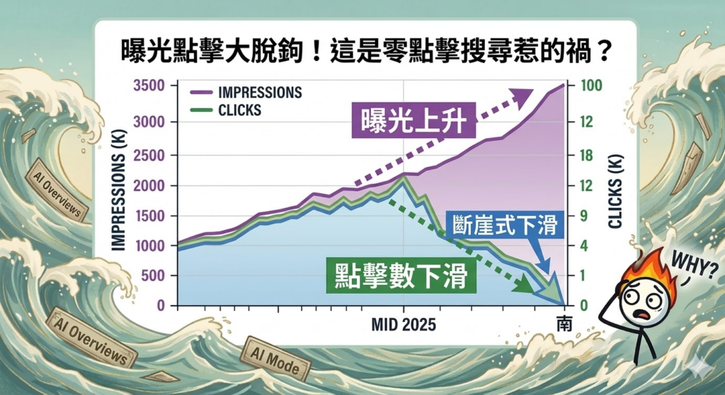 GSC點擊/脫鉤數據圖示